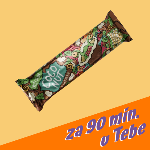 Protein Bar Coconut & chocolate se sladidlem 50g