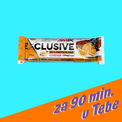 Amix Exclusive Protein Bar 85 g orange chocolate