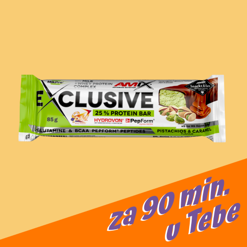 Amix Exclusive Protein Bar 85 g pistachios caramel
