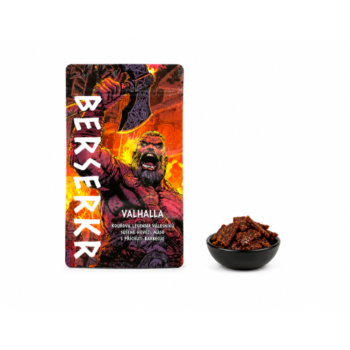 BERSERKR VALHALLA - Hovězí jerky s příchutí barbecue 25g