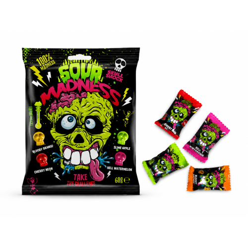 Argo Sour Madness Black kyselé bonbóny 60g