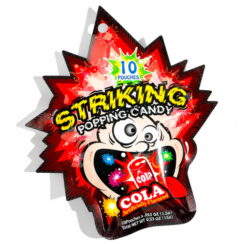 Striking Popping Candy Cola Flavoured 15g (10x1,5g)