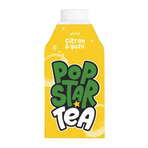 Pop Star Tea Ledový čaj Citrón & yuzu 500 ml