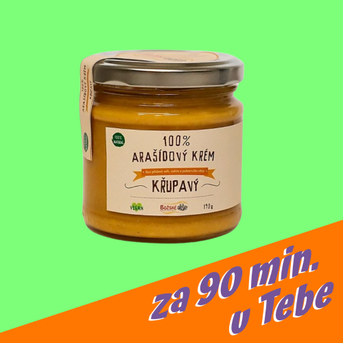 100% Arašídový krém - křupavý 190 g