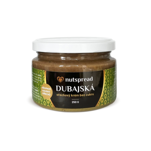 Ořechový krém Nutspread – dubajská čokoláda bez cukru 250 g
