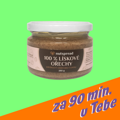 100% lískooříšková pomazánka Nutspread
