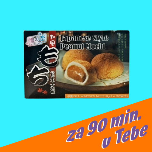 Japonské Mochi s arašídovou náplní 210 g