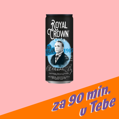 Royal Crown cola no sugar 330 ml