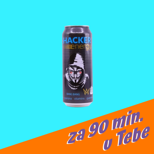 Hacker energetický nápoj bang bang 500 ml